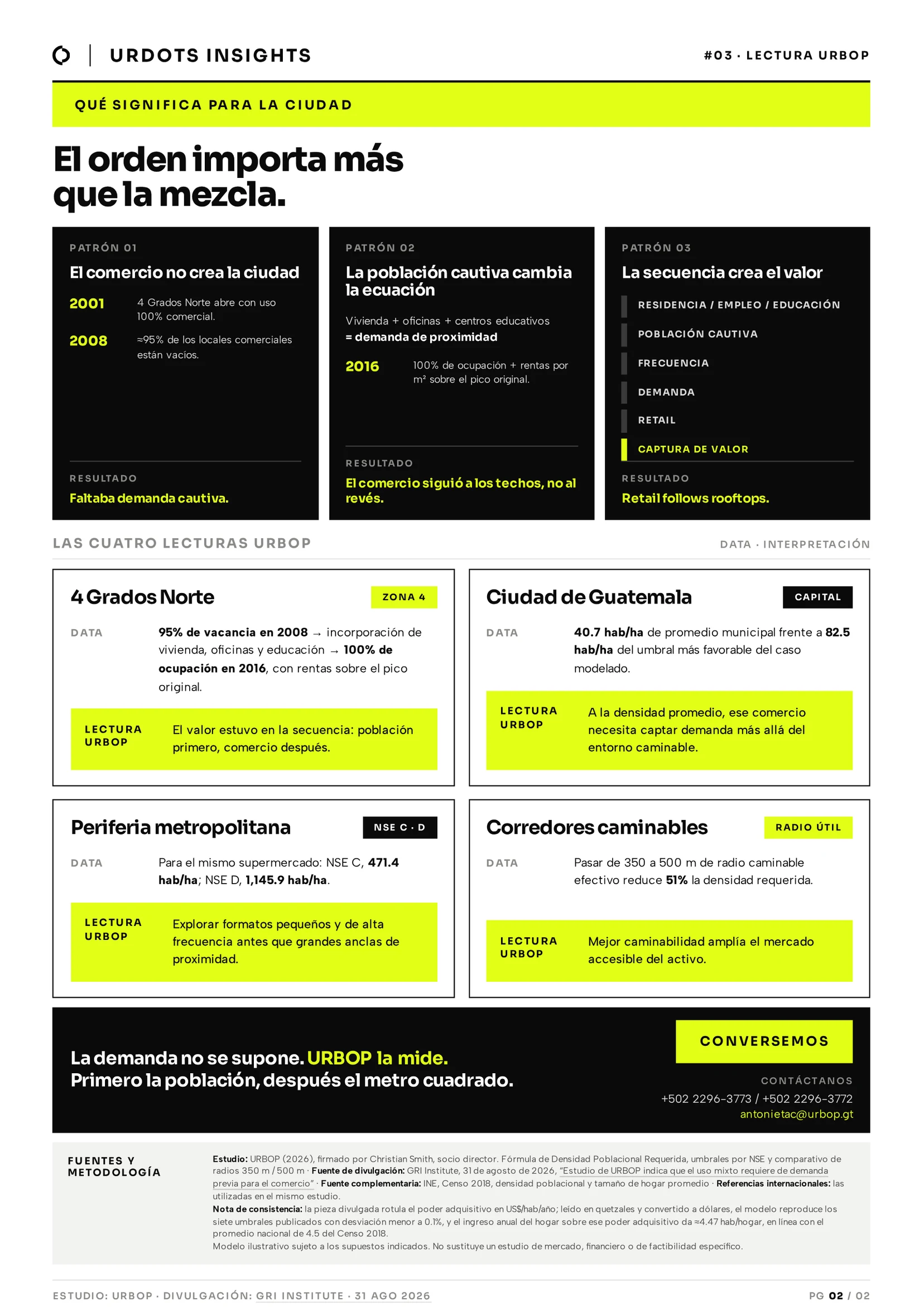 URDOTS #03 — Donde el comercio llega antes que la demanda — página 2