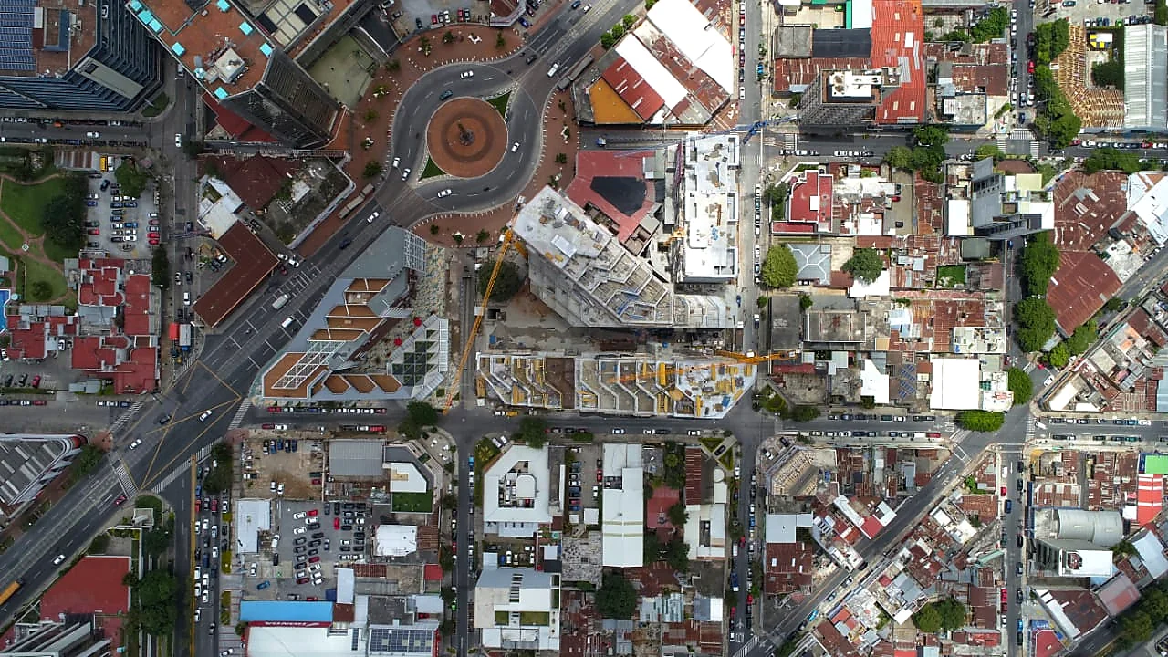Vista aérea de la Ciudad de Guatemala — proyecto XPO1, zona 4